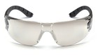 Pyramex Endeavor Plus Safety Glasses Black gray Frame Indoor outdoor Mirror Lens