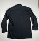 Dickies Flex Work Shirt Mens Medium Long Sleeve Button Up Pockets Black