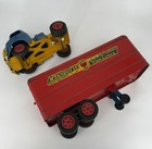 Vintage 1950s Wyandotte Motor Cargo Van Lines Semi Truck Pressed Steel Toy Model