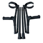 Orthostix Foldable Full Cuff Forearm Crutches  adult 4 Inch Full Cuff  - Pair