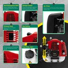 Gas Power Nylon Brush Broom Sweeper Artificial Grass Driveway Turf Snow Clean Us