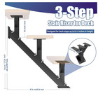 3 Step Metal Stair Stringers stair Riser For Deck Height 21 3 