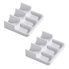 2 Pcs Paint Brush Holder With 6 Slots For Watercolor Oil Acrylic Painting   