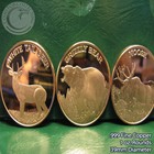  american Wildlife  Set Of 5 1 Oz  999 Copper Rounds 5 Different Designs