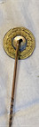 Antique Gold Rush  1861 5 California Gold 1 4   Indian Hd Round   Stickpin