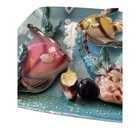 Vintage Norcrest Ceramic Angel Fish Underwater Scene Wall Plaque 3d 7x8 Inch