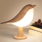 Bird Desk Lamp  Small Table Lamp Cordless Touch Dimmable Night Light With 3 C   