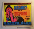 Melvins   Helmet 1997 Poster Signed By King Buzzo With Ticket Stub  framed 