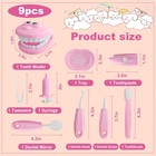 9-piece Dental Pretend Play Set  Educational Dentist Play Kit With Teeth Mode 