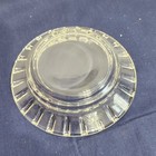 Vintage Clear Glass Round Cigar Ashtray Bowl Tray 4 5 In Diameter