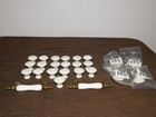 Vintage Kitchen White 23 Porcelain Door Cabinet Knobs   2 Drawer Pulls