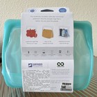 Stasher Stand-up Mid Silicone Food Storage Bag Blue 56 Oz Reusable Freezer Safe