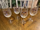 Riedel Auguri White Wine Glasses Crystal  8 1 8  Tall   Set Of 4   New 