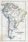 1863 Dower Map South America Brazil Peru Bolivia Patagonia Chile La Plata Rio