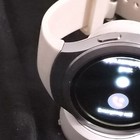 Samsung Gear S246mm Stainless Steel Smartwatch Black Case White Silicone Band