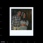Old Vintage Photo Color Polaroid Affectionate Man Woman Duo Photograph