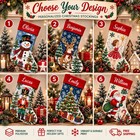 Personalized Christmas Stocking  Custom Name Christmas Stocking  Family Holiday 