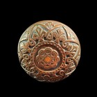 Antique Original Russell   Erwin Cast Brass Door Knobs   Rosettes Vintage