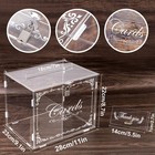 Acrylic Wedding Card Box Money Post Gift Box Holder  Clear Card Box Large Let   