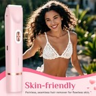 Mpotmiy 2 In 1 Bikini Trimmer Women Electric Razor Body Shaver Pink