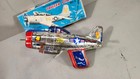Vintage Tin Friction Powered Trigger Plane No  2 W  Spark  missing Propeller 