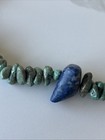 Turquoise And Lapis Necklace With Coral