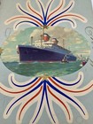 United States Lines Company Steamship Gala Dinner Menu April 15 1954 Steamship