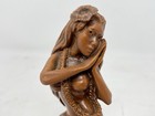 Vintage A Hip Original Hawaii Hula Dancer Girl Figurine Wood Resin Rare Brown