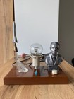 Rare Table Souvenir Cosmos Of 3 Items Gagarin Ussr  1211
