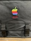 Vintage Apple Rainbow Logo Briefcase Messenger Bag     New Old Stock     Toppers