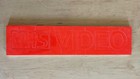 Sticky Back 3-d Foam Lettering Video Store Wall Display Vhs Video Orange 3x20 In