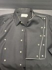 Vintage Long Tail California Ranchwear Rodeo Shirt Black Pearl Snap Eagle Usa 17
