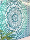 Tapestry Mandala Twin Wall Indian Hanging Green Ombre Bohemian Mandala Decor 