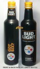 Empty Aluminum Bottle Pitt Steelers 2017 Bud Light Beer Nfl Kickoff Pa  Football