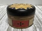 Vintage Celestial Trinket Box 90s Wood Sun Jewelry Holder Whim Goth Deco