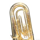 Eastern Music  Gold Lacquer Bb Tuba     3 Piston Valve  Beginner student With Case