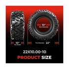 Atv Tires 22x10-10 4-ply Tubeless Tire set Of 2   2pcs 22x10x10 Atv Tires 4 P   