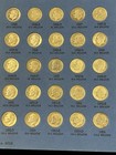 1946-1964 90  Silver Roosevelt Dime Set Of 45 Coins Whitman Album  9029