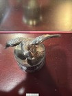 Reed   Barton 368 Silver Plate Figural Sculpture Eagle Postal Roll Stamp Holder