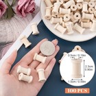 Pndeyo Wooden Spools Of Thread 100pcs  1 Inch Empty Bobbins For Diy Crafts An   