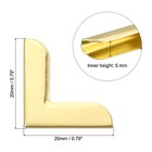 20mm Metal Book Corners  50pcs Photo Corners Book Corners  Gold Tone