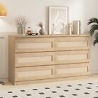 6 Drawers Double Dresser For Bedroom Rattan Chest Of Wooden Dressers Modern