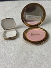Stratton Vintage Wild Rose Compact   Pill Box Set