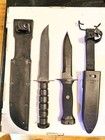 Us Navy Knife Lot Of 2 Mk 2 Fighting And Mk 3 Mod 0 Usn Divers Knife