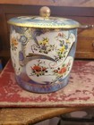 Vintage Daher Decorative Biscuit Tin Canister Made In England Chintz Floral Jl
