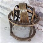 Antique Style Solid Brass Armillary Sphere Vintage Tabletop Gift Astrolabe Globe