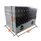 35 x23 x23  Aluminum Diamond Plate Generator Tool Box Honda Generator  lock key
