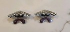 Vintage Musi Rhinestone Shoe Clips Art Deco Beautiful Sparkle Great Condition     