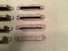 8 Vintage Hamilton Mfg Co  Cast Iron Drawer Pulls Letterpress Printing Bin Pulls