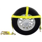 4 Pack Car Tire Tie Down Ratchet Straps With Swivel Hooks Ratchets E Track